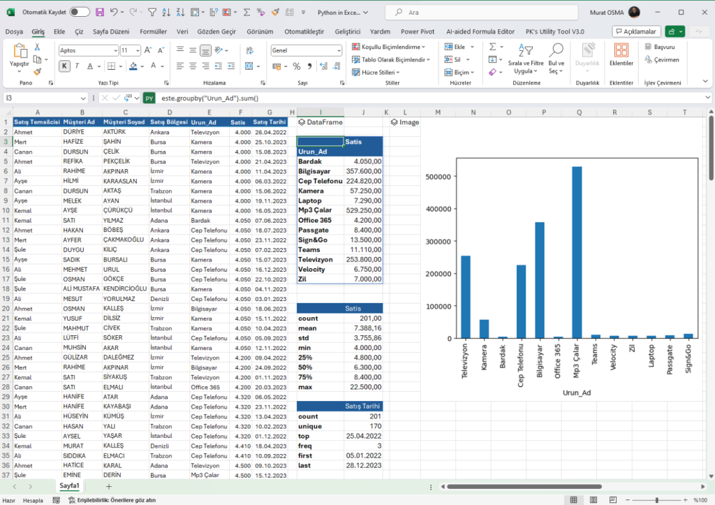 Python’un Gücü ile Excel’in Esnekliği Birleşiyor